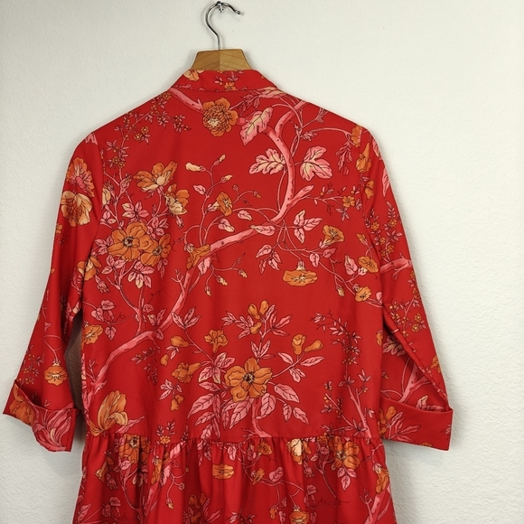 Tuckernuck Vida De Las Flores Today Shirt Dress 3/4 Sleeves Size XXS - Picture 15 of 16